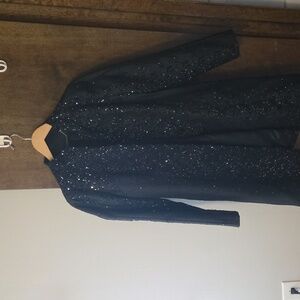 White House Black Market Black Sequin Blazer